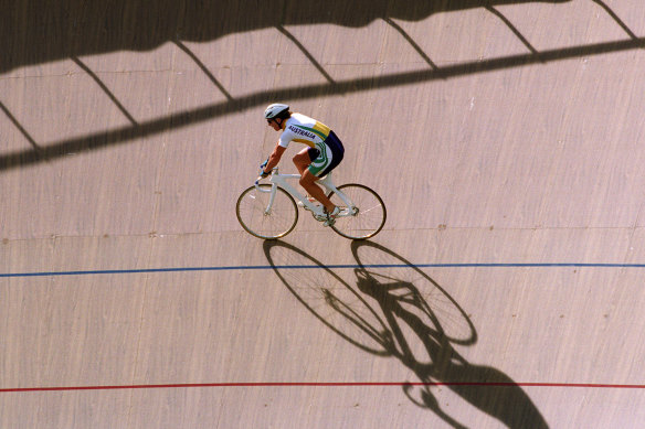 Get to grips with the art of Olympic cycling at Dick Lane Velodrome in Atlanta.