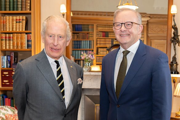 O primeiro -ministro e o rei: Anthony Albanês conhece Charles em Balmoral na semana passada.