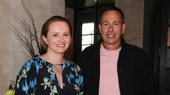 Yolanda Finch with Graeme Lewsey at last year’s Melbourne Fashion Festival launch.