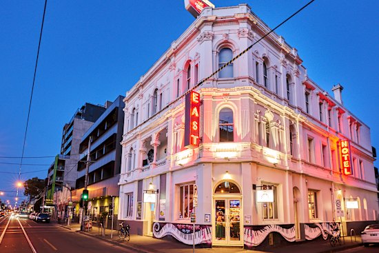 The East Brunswick Hotel on Lygon Street.