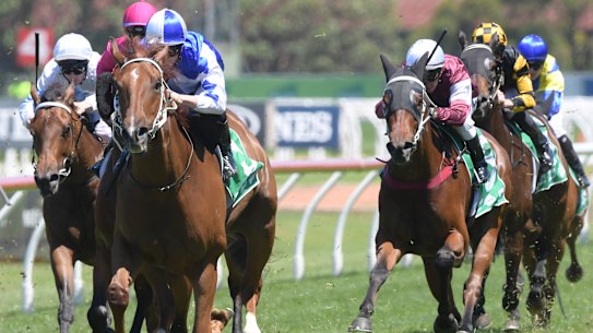 Footy mates celebrate after getting overs in Highway robbery