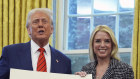 Donald Trump with new Attorney-General Pam Bondi.