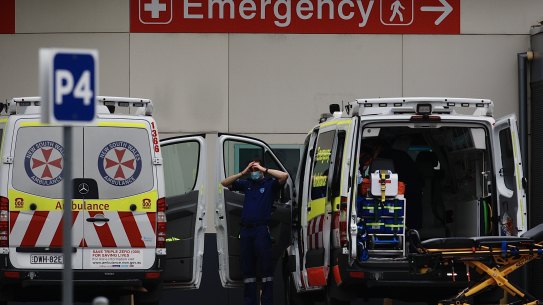 NSW Ambulance reached ‘status three’ alert, the most severe caseload designation, four times in the past fortnight.