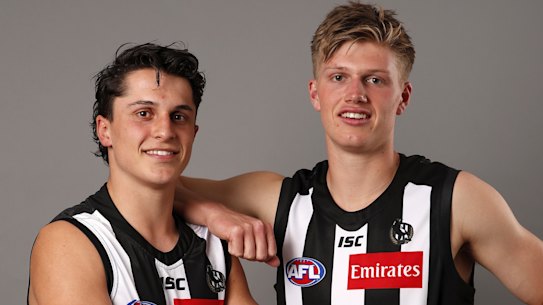 Pies pair Trent Bianco (left) and Jay Rantall.