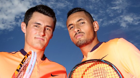 Bernard Tomic and Nick Kyrgios will play off against each other at Kooyong.