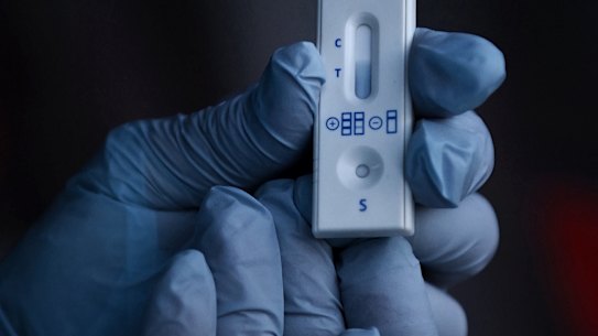 Rapid antigen tests are being conducted on site by some big employers