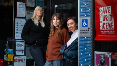 Lara Whalley, Angie McMahon and Alice Skye at The Corner in Richmond.