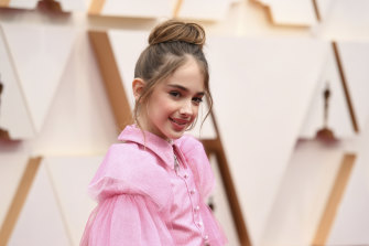 Once Upon a Time ... in Hollywood actress Julia Butters arrives at the Oscars.