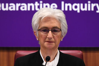 Jennifer Coate is chair of the Hotel Quarantine Inquiry.