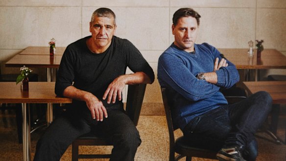 Brunetti’s Fabio (left) and Yuri Angele split their business into two.