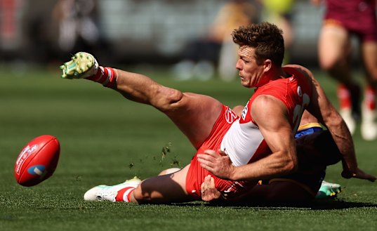 Luke Parker’s final game for the Swans was Saturday’s grand final.