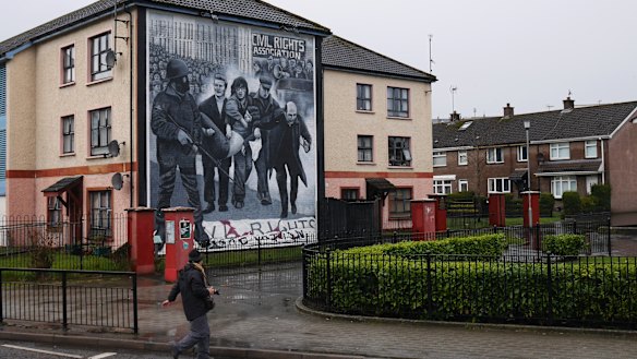 The past depicted in present Derry/Londonderry, Northern Ireland.