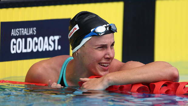 Bronte Campbell at the Australian Open Swimming Championships on the Gold Coast last month. 