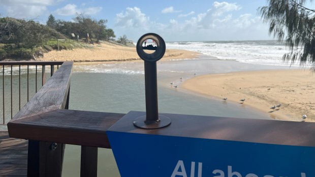 You can view the site of the Caloundra wreck through a telescope at a new display.