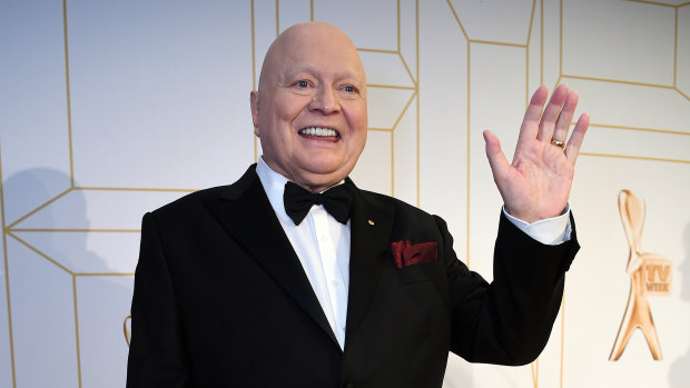 Bert Newton in the media room  at the TV Week Logie Awards before the storm of controversy hit.