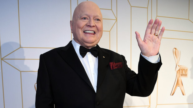 Bert Newton at the 2018 Logie Awards.