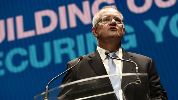 Scott Morrison launching the Liberal Party's campaign

