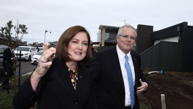 Mates: Prime Minister Scott Morrison and Senate hopeful Sarah Henderson