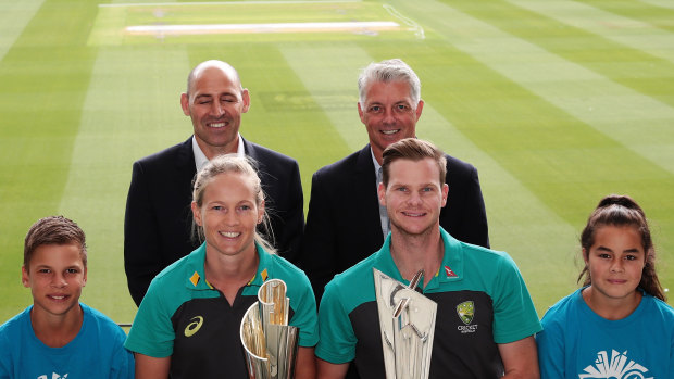 Nick Hockley (back row, left) is the chief executive of the Twenty20 World Cup.