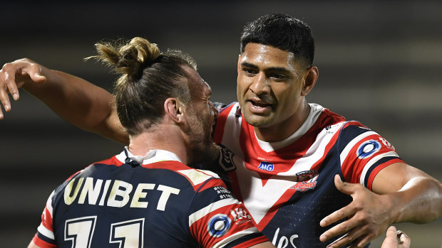 Daniel Tupou and the Roosters have a higher percentage of six-agains in their own 10-metre zone.