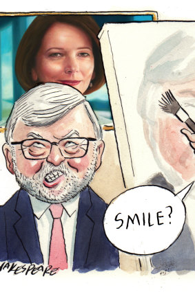 Kevin Rudd was in no rush to be immortalised.