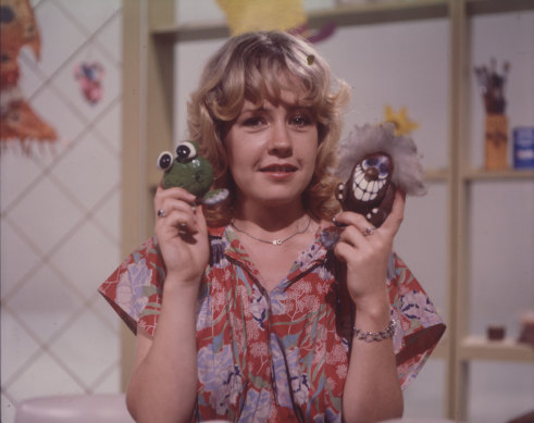 Hazlehurst in her early days as one of the <i>Play School </i> hosts.