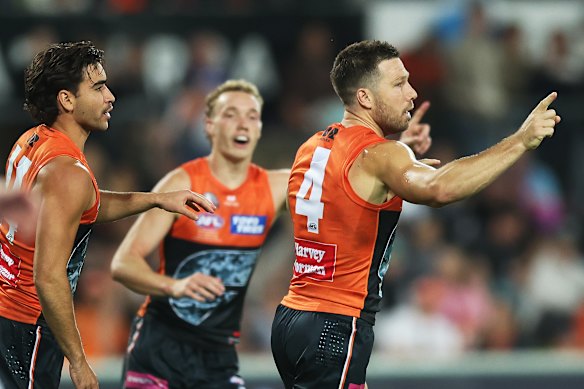 Landmark man: Giant Toby Greene.