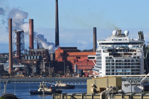 The Ruby Princess is docked in Port Kembla, south of Sydney. It is now expected to leave on Sunday.