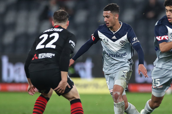 Melbourne Victory's Birkan Kirdar experienced a spike in match minutes after the COVID-19 break. 