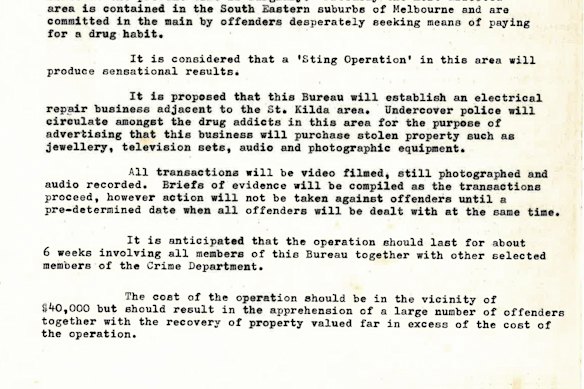 Fred Silvester’s pitch for a sting operation back in 1980.