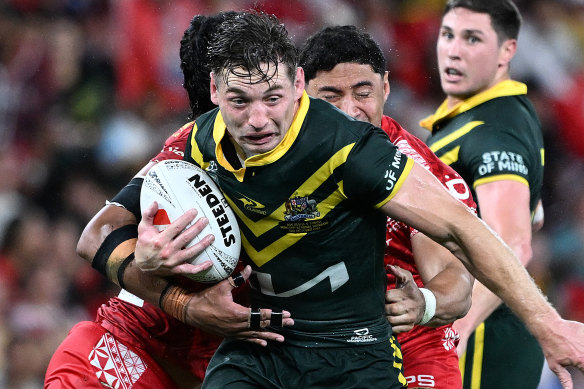 South Sydney star Cameron Murray in action for the Kangaroos.