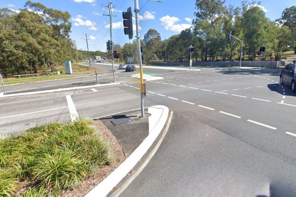 The man was hit at the intersection of Kittyhawk Drive and Murphy Road in Chermside.