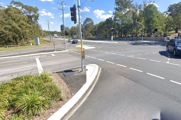 The man was hit at the intersection of Kittyhawk Drive and Murphy Road in Chermside.