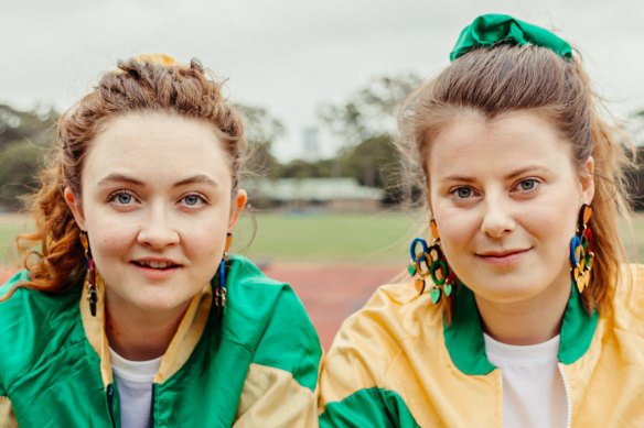 Bobbie-Jean Henning and Alexandra Keddie play Olympic no-hopers in the bite-sized episodes of mockumentary <i>The Power of the Dream. 
