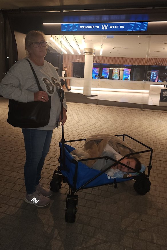 Linda and Blake after leaving West HQ.