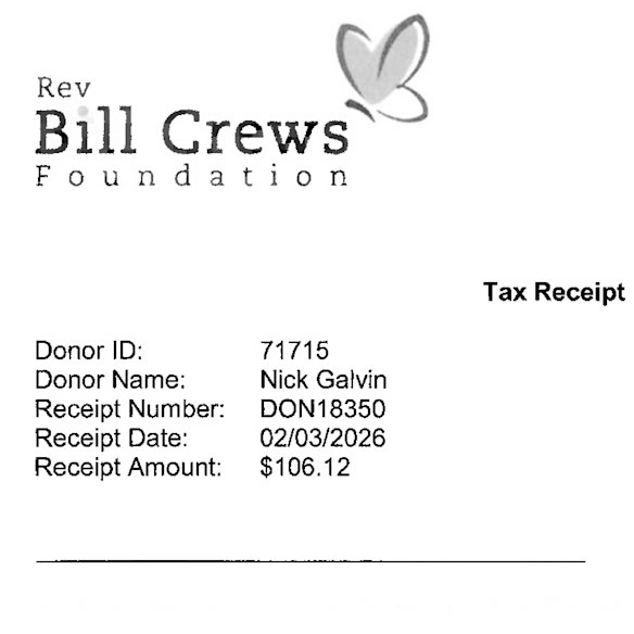 Lunch was free so the Herald made a donation.