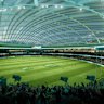 An artist’s depictions of the proposed Macquarie Point Stadium.