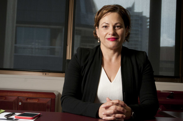 Jackie Trad in 2015, just weeks after she became deputy premier. 