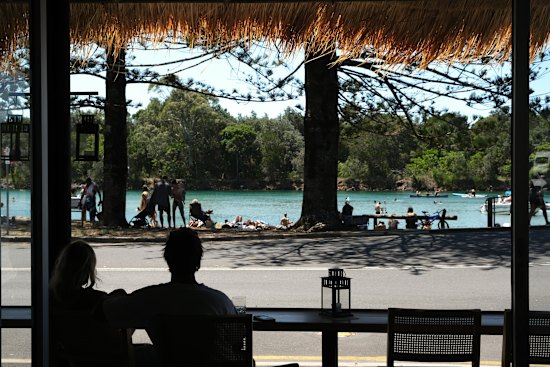 Trouble San overlooks the Brunswick River. 