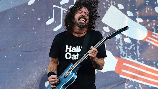 Dave Grohl’s band Foo Fighters will be live and loud in Geelong tonight.