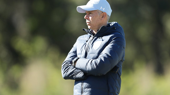 Eyes on the big prize: Sydney FC coach Steve Corica won't celebrate until he lifts the A-League ring.