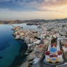 Syros’ capital Ermoupoli has an outstanding collection of neo-classical architecture.