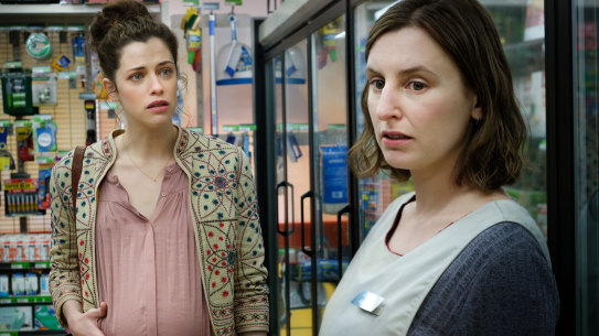Jessica De Gouw and Laura Carmichael in the quota-satisfying Ten series The Secrets She Keeps. 