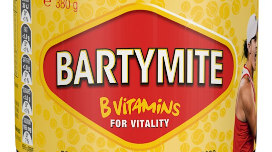 Vegemite has temporarily changed its name to "Bartymite", in recognition of world number one tennis player Ashleigh Barty.