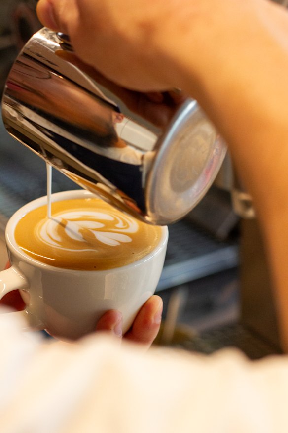 Freshly brewed and poured.