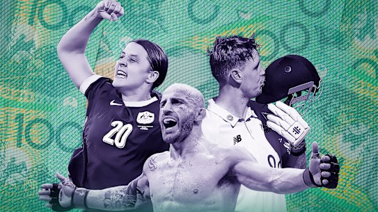 Top earners: Sam Kerr, Alexander Volkanovski and Cameron Green.