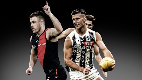 Zach Merrett and Nick Daicos.