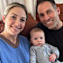 Dani and Dan Rielly with their son Fletcher, who was born in April 2026.