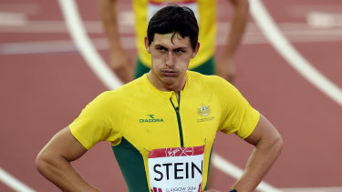 Another lifetime: Jake Stein competes at the Glasgow Commonwealth Games in 2014.