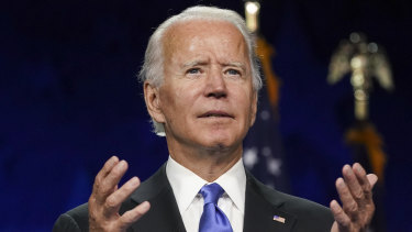 Democratic presidential nominee former vice-president Joe Biden.